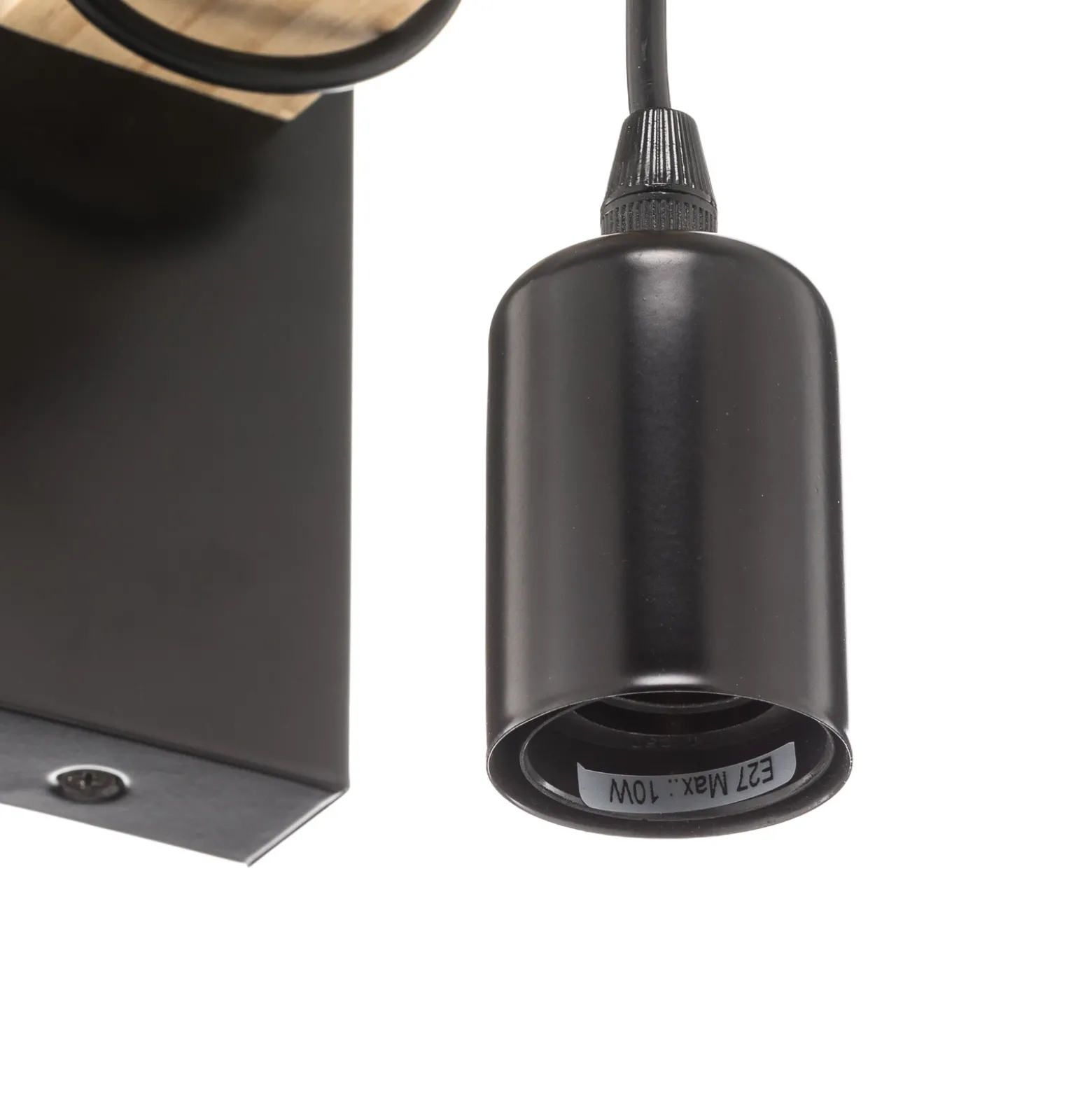 Lámpara de pared Townshend con elemento de madera