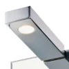 Lámpara de pared y espejo Flat 2 LED, cromo