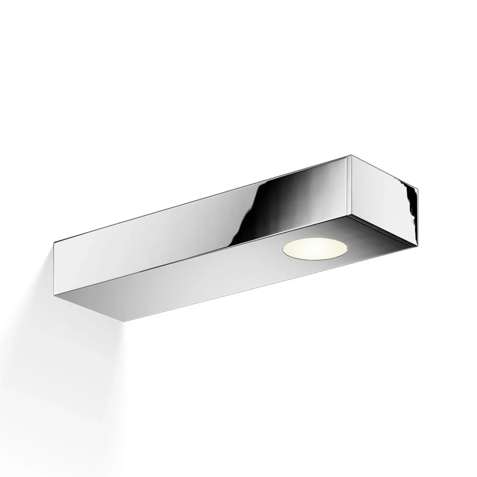 Lámpara de pared y espejo Flat 2 LED, cromo