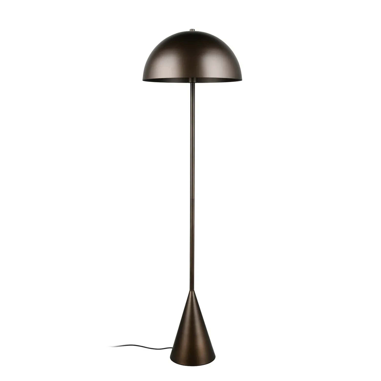 Lámpara de pie Alfie, color platino, altura 130 cm, metal, E27