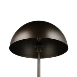 Lámpara de pie Alfie, color platino, altura 130 cm, metal, E27