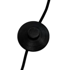 Lámpara de pie Arch de Dyberg Larsen, negro/latón, 143 cm