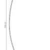Lámpara de pie Arcos, naranja, altura 150 cm, metal