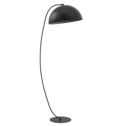 Lámpara de pie Arcos, negra, altura 150 cm, metal