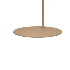 Lámpara de pie Axion, color beige, altura 115 cm, acero