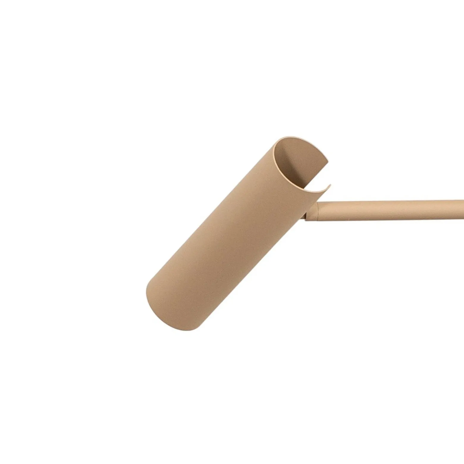 Lámpara de pie Axion, color beige, altura 115 cm, acero