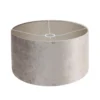 Lámpara de pie Bloeba, negro/plata, altura 165 cm, terciopelo