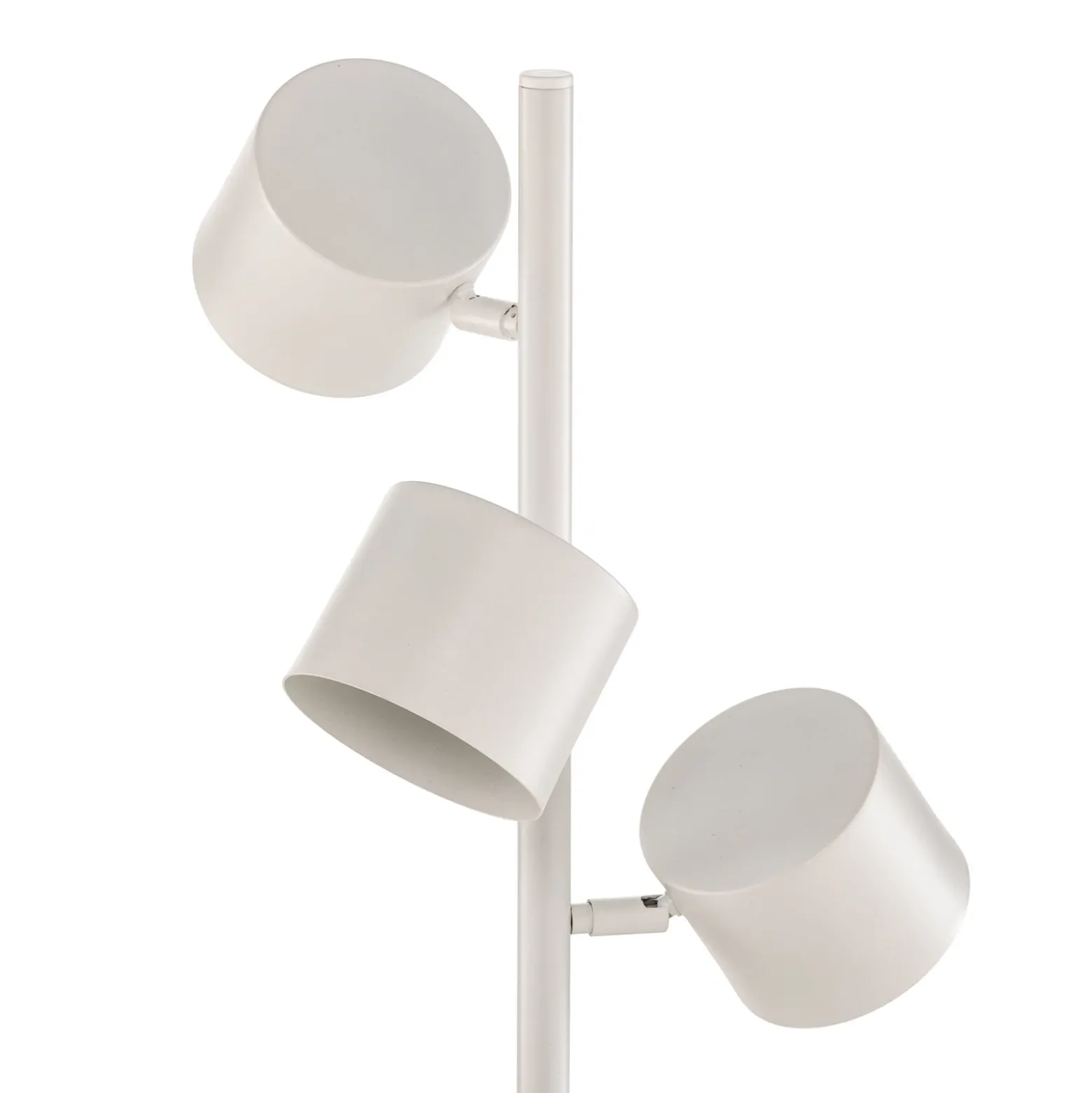 Lámpara de pie Bot, blanca, 3 luces