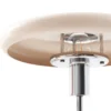 Lámpara de pie Branford de Lindby, retro, beige, metal/travertino