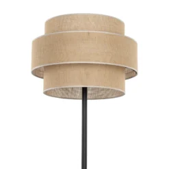 Lámpara de pie Calisto, yute, cilindro, marrón natural, altura 155 cm