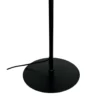 Lámpara de pie Calix de Dyberg Larsen, negro/color natural, 150 cm