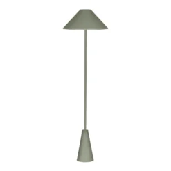 Lámpara de pie Cannes de Globen Lighting, verde, metal, 140 cm