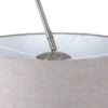 Lámpara de pie con arco Sparkled Light plateada/barro, altura 240 cm