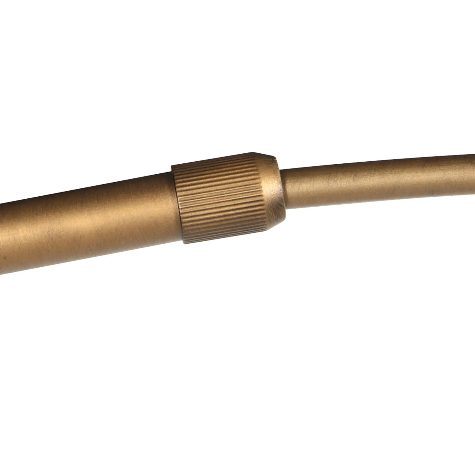 Lámpara de pie con arco Sparkled Light bronce/marrón 240 cm Alga marina
