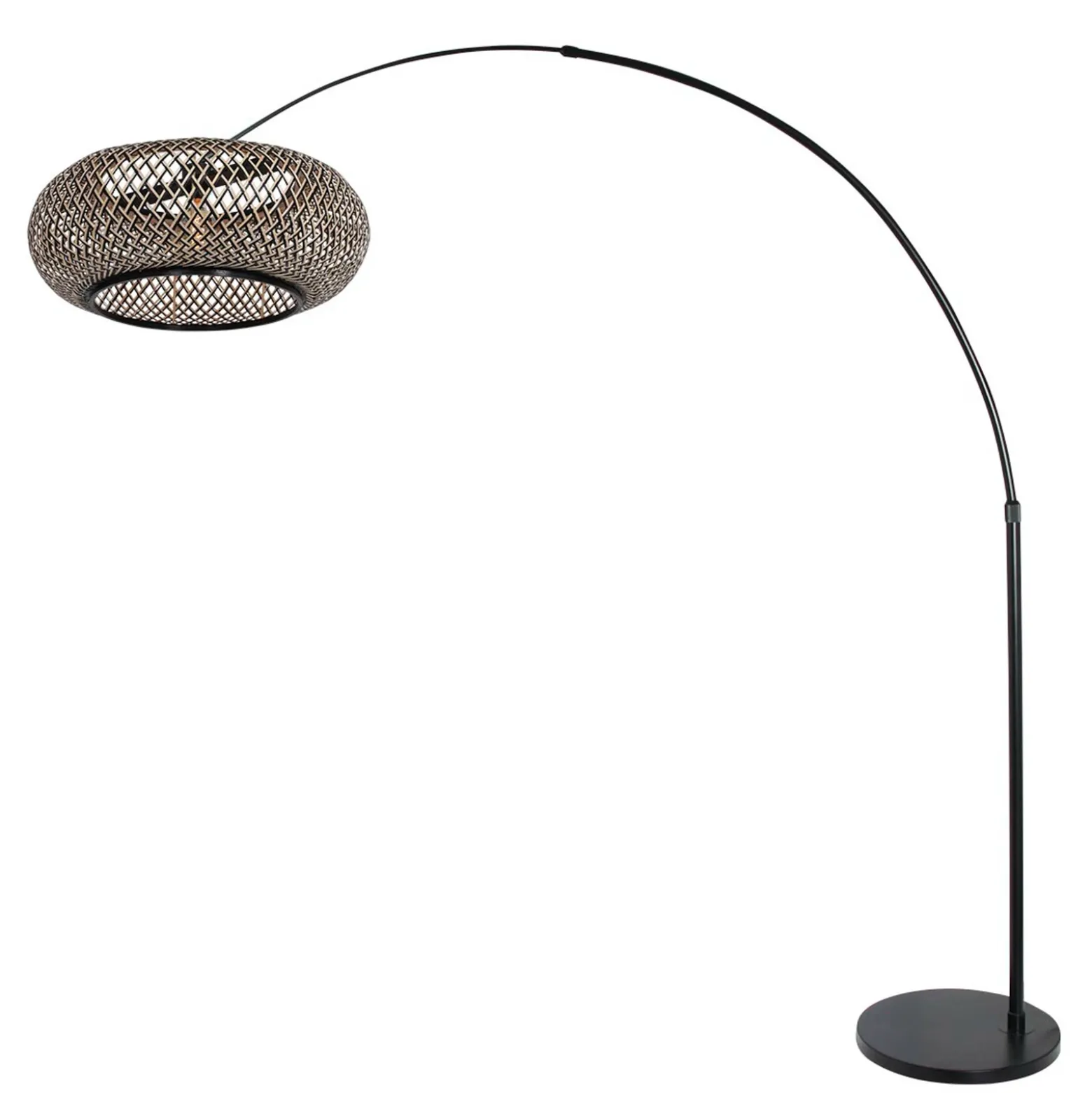 Lámpara de pie de arco Sparkled Light negro