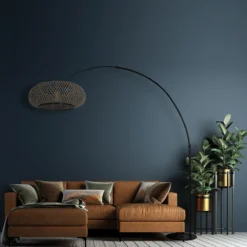 Lámpara de pie de arco Sparkled Light negro