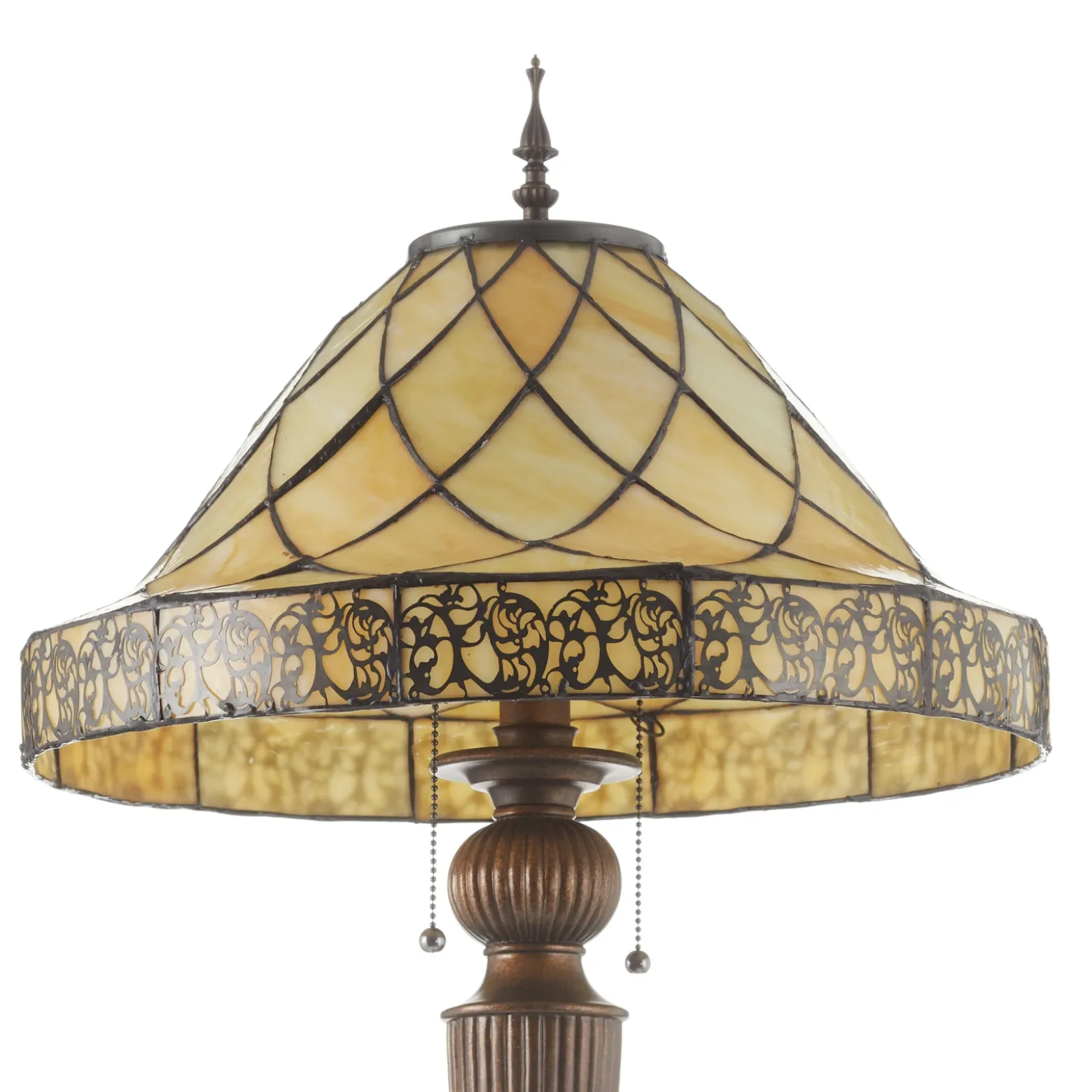 Lámpara de pie decor. Diamond con pantalla Tiffany