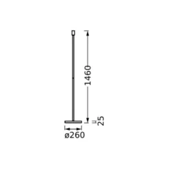 Lámpara de pie DECOR STICK de OSRAM, beige, altura 146 cm, 1 x E27