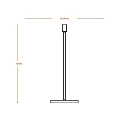 Lámpara de pie DECOR STICK de OSRAM, beige, altura 78 cm, 1 x E27