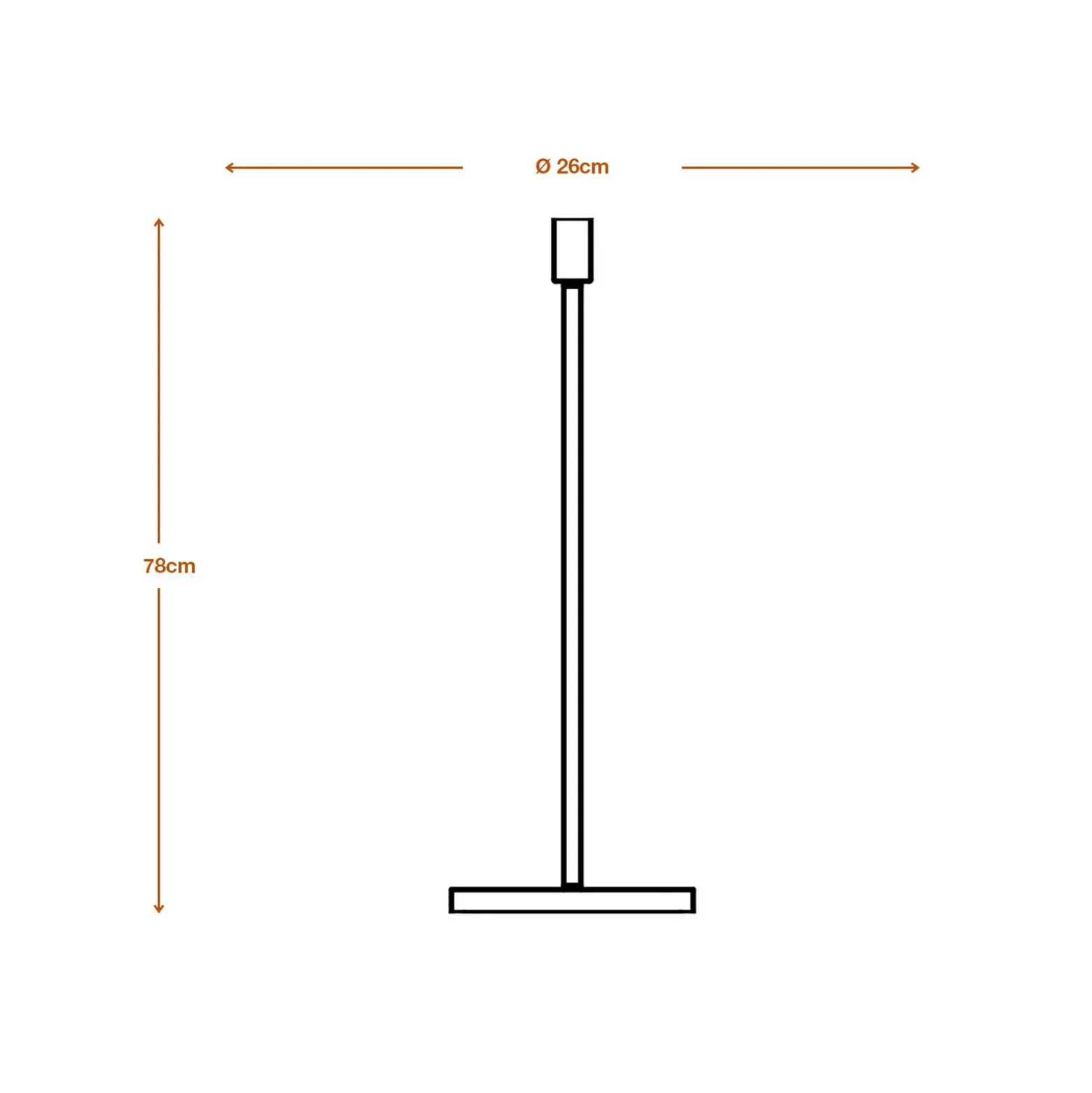 Lámpara de pie DECOR STICK de OSRAM, beige, altura 78 cm, 1 x E27