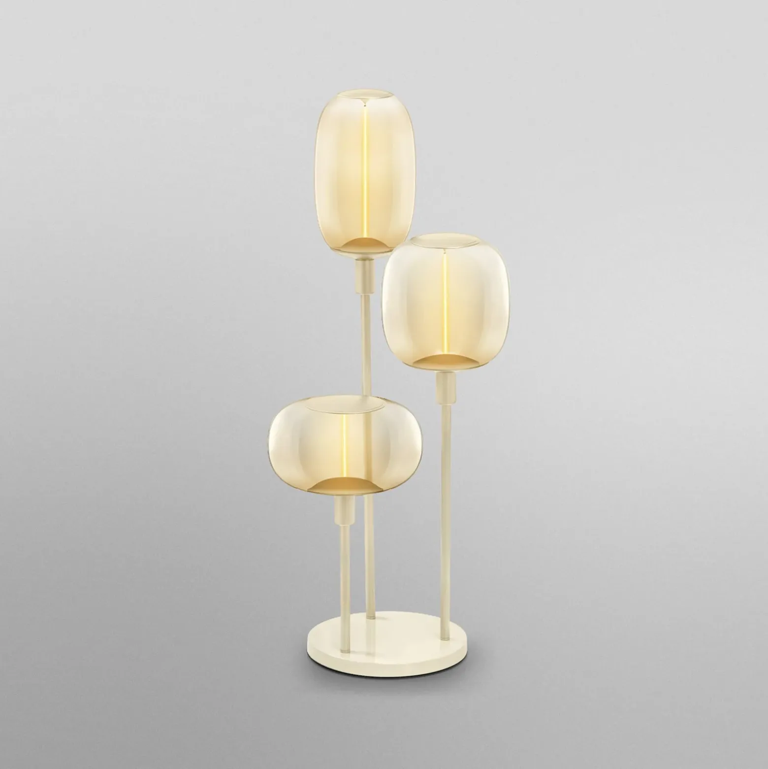 Lámpara de pie DECOR STICK de OSRAM, beige, altura 78 cm, 3 luces