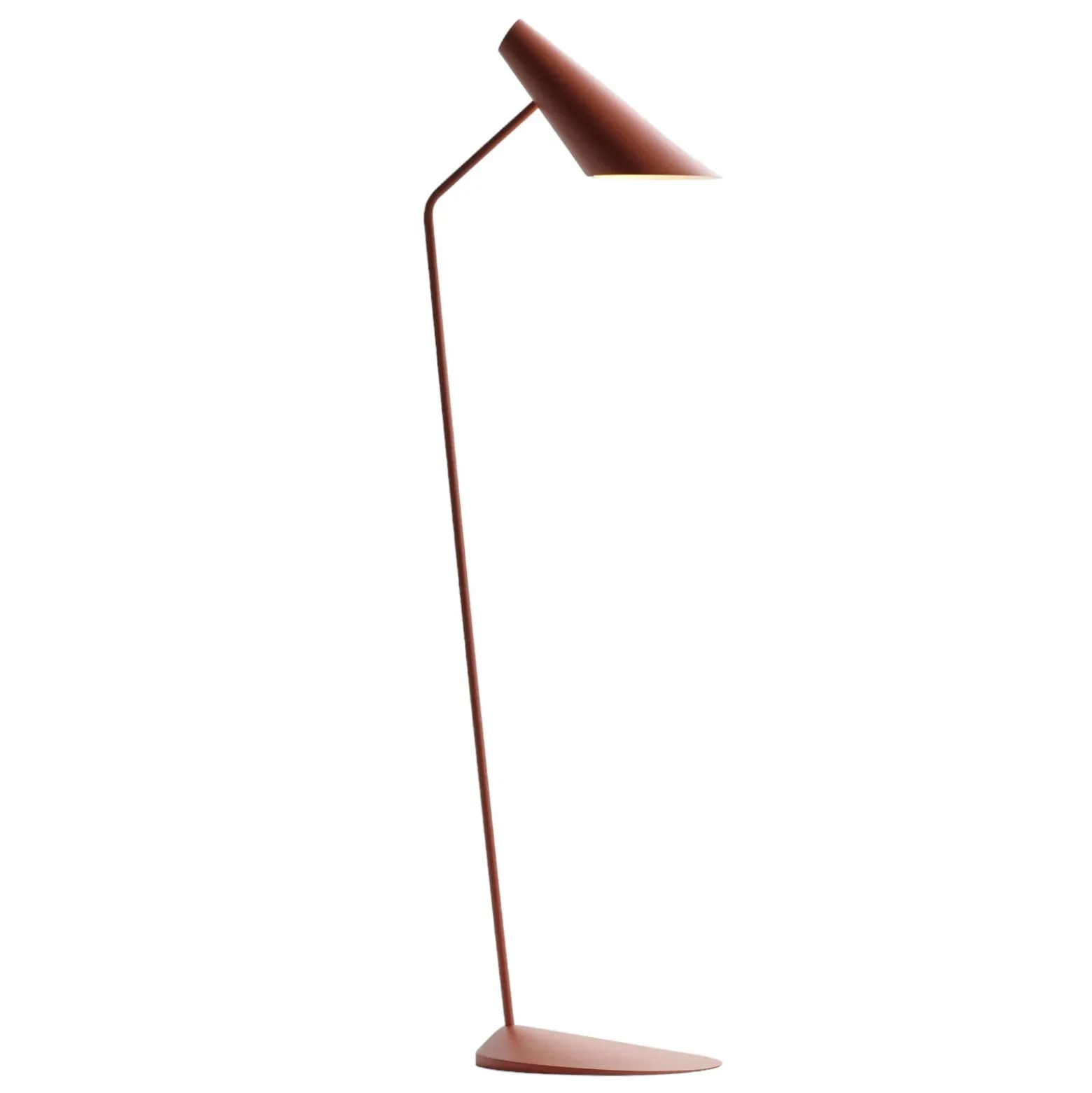 Lámpara de pie de diseño Vibia I.Cono 0712, rojo-marrón