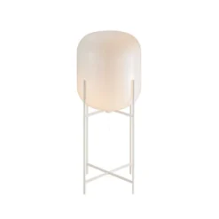 lámpara de pie de pulpo Oda In Between, blanco/blanco, altura 111 cm