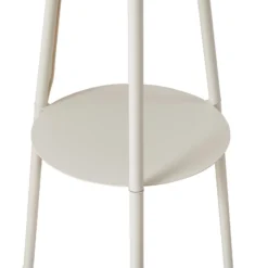 Lámpara de pie de tres patas Libbie de Lindby, 155 cm, lino, color crema