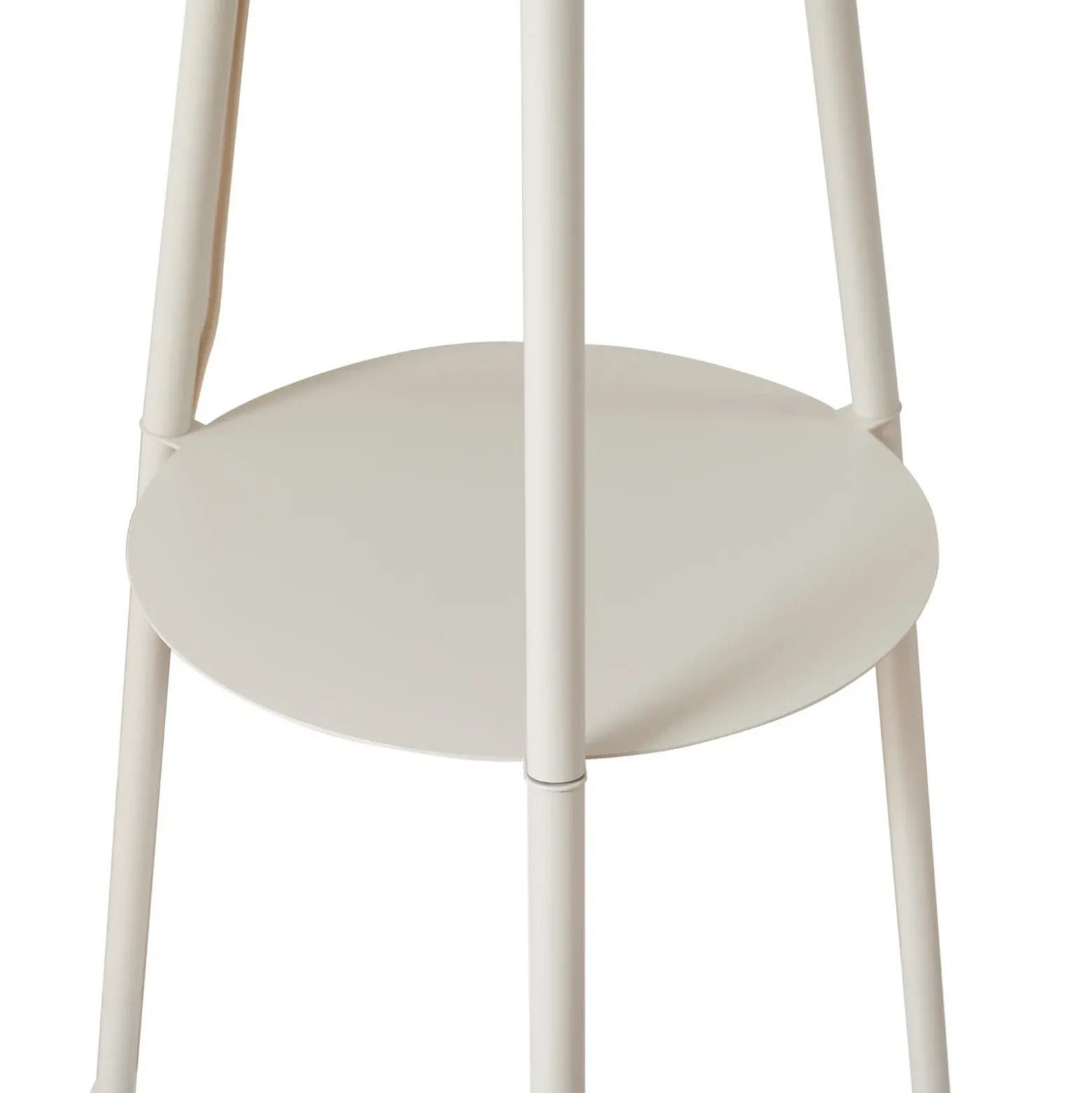 Lámpara de pie de tres patas Libbie de Lindby, 155 cm, lino, color crema