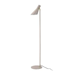 Lámpara de pie Dyberg Larsen DL12, beige/latón, 139 cm, metal