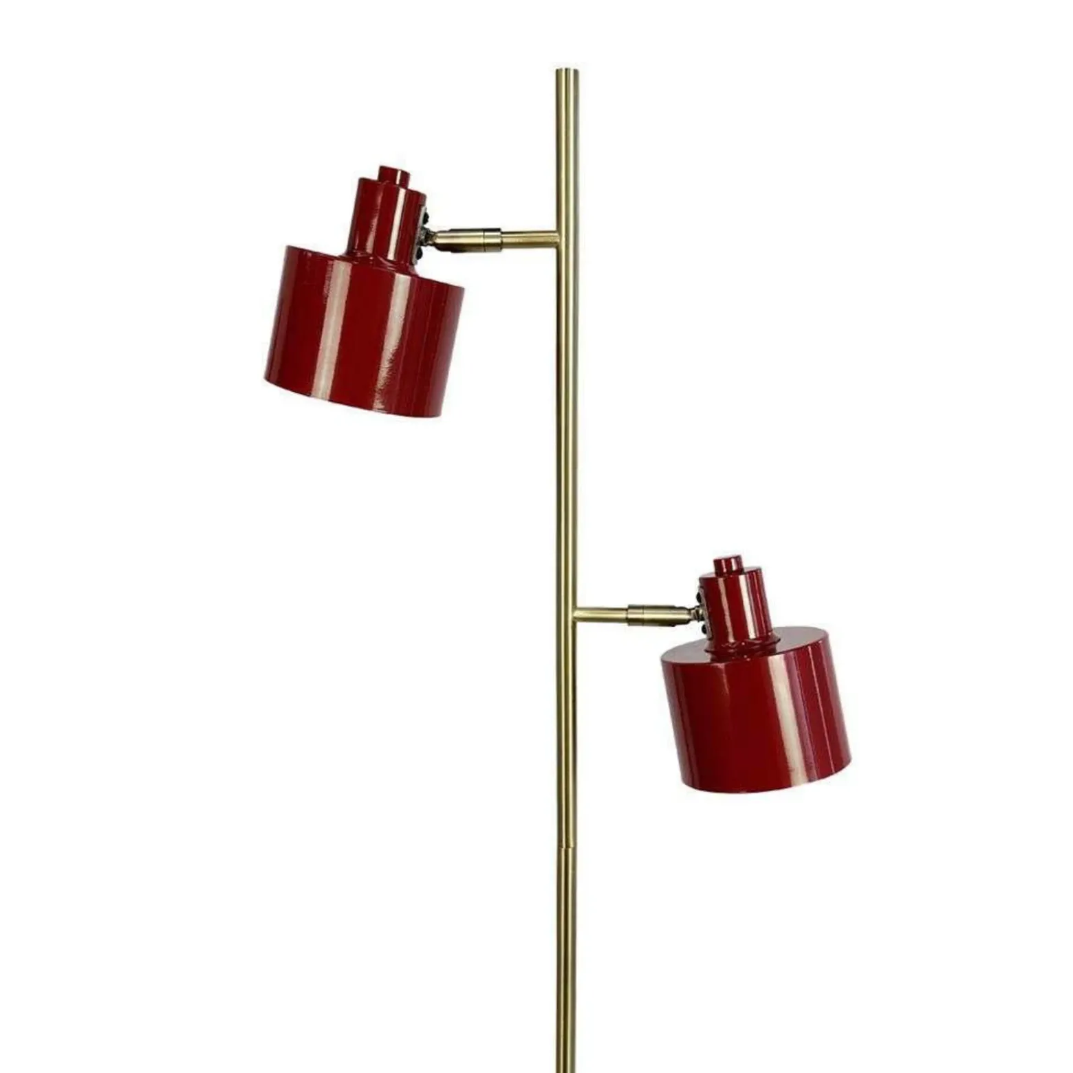 Lámpara de pie Dyberg Larsen Ocean, rojo oscuro, 160 cm, 2 luces.