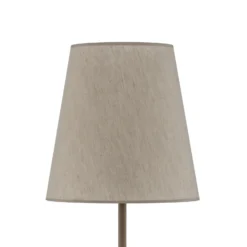 Lámpara de pie Elizabeth, color arena/beige, de lino, 152 cm de altura, E27