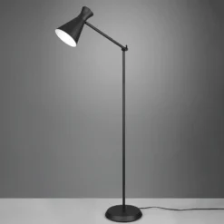 Lámpara de pie Enzo, altura 150 cm, negro