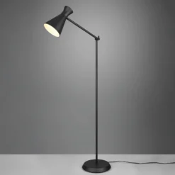Lámpara de pie Enzo, altura 150 cm, negro