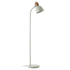 Lámpara de pie Erena, cabezal orientable, verde claro