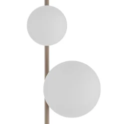 Lámpara de pie Etno LP4, beige, vidrio/acero, altura 140 cm, G9, G9