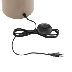 Lámpara de pie Etno LP4, beige, vidrio/acero, altura 140 cm, G9, G9
