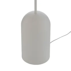 Lámpara de pie Etno LP4, blanca, cristal/acero, altura 140 cm, G9