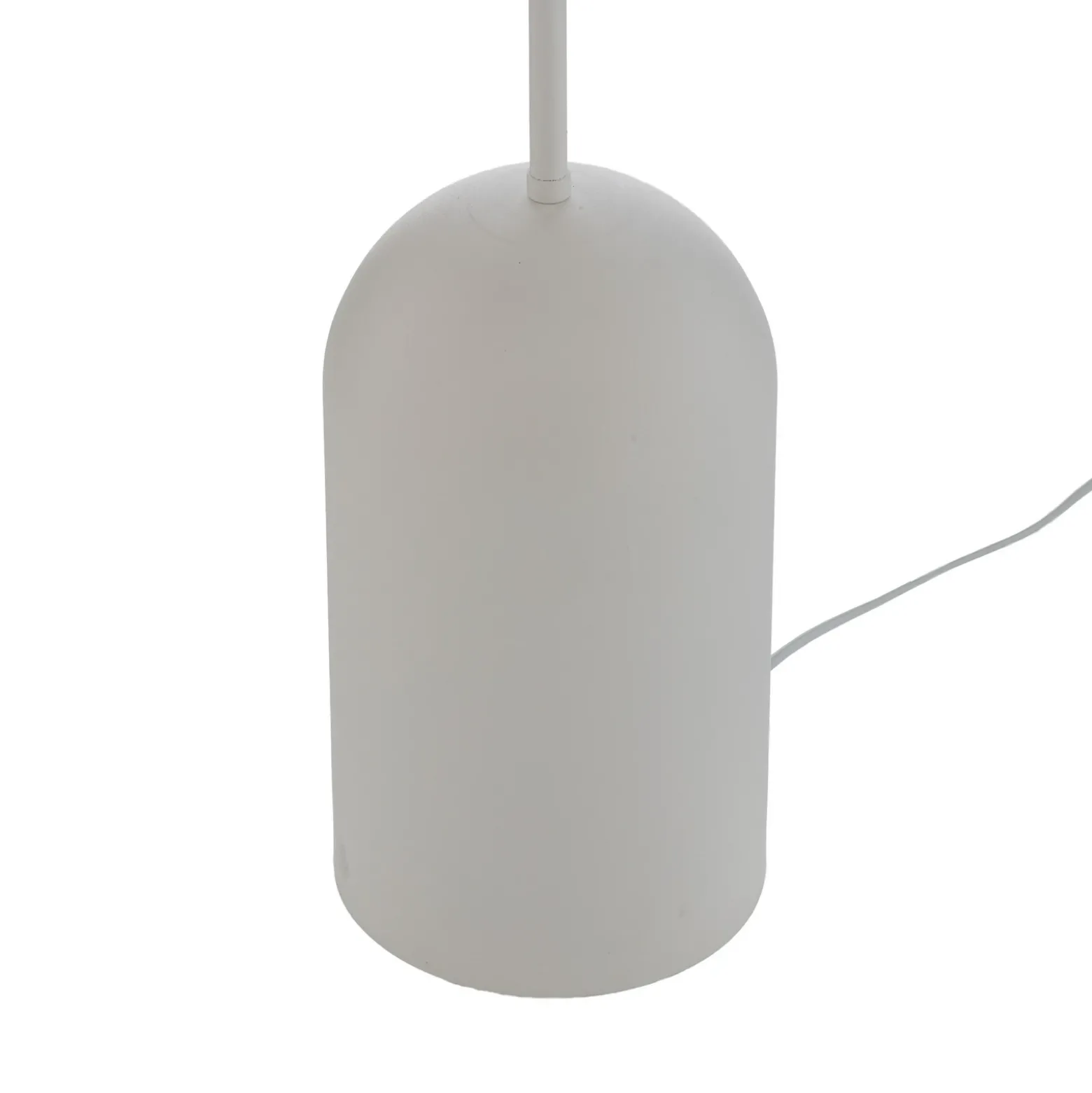 Lámpara de pie Etno LP4, blanca, cristal/acero, altura 140 cm, G9