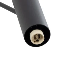 Lámpara de pie Eye Super con cabezal orientable, negro