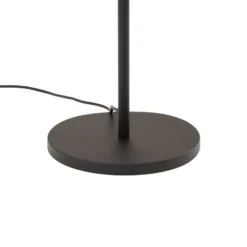 Lámpara de pie Faze, negro, cristal, altura 130 cm, 4 luces, E27