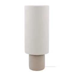 Lámpara de pie Florian de Globen Lighting, blanco/beige, altura 80 cm