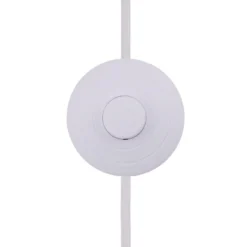 Lámpara de pie Florian de Globen Lighting, blanco/beige, altura 80 cm