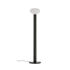 Lámpara de pie Flo, verde, altura 138 cm, 1 luz, cristal