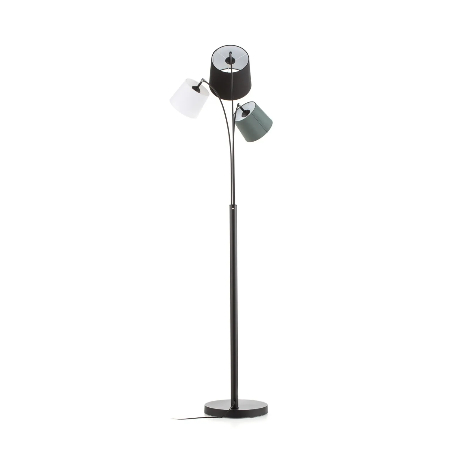 Lámpara de pie Foggy de By Rydéns, 3 luces, negra