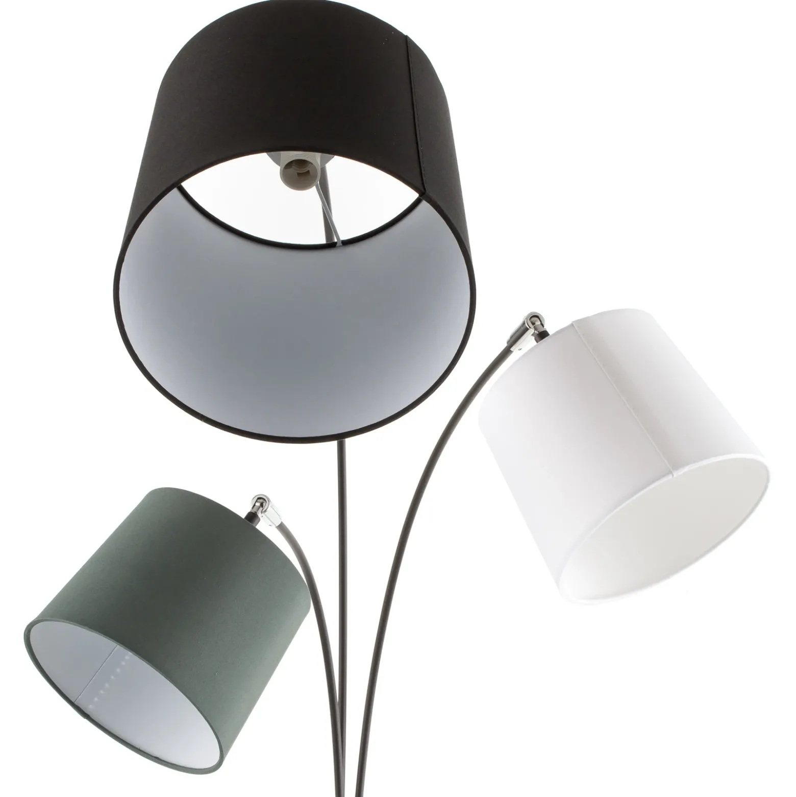 Lámpara de pie Foggy de By Rydéns, 3 luces, negra
