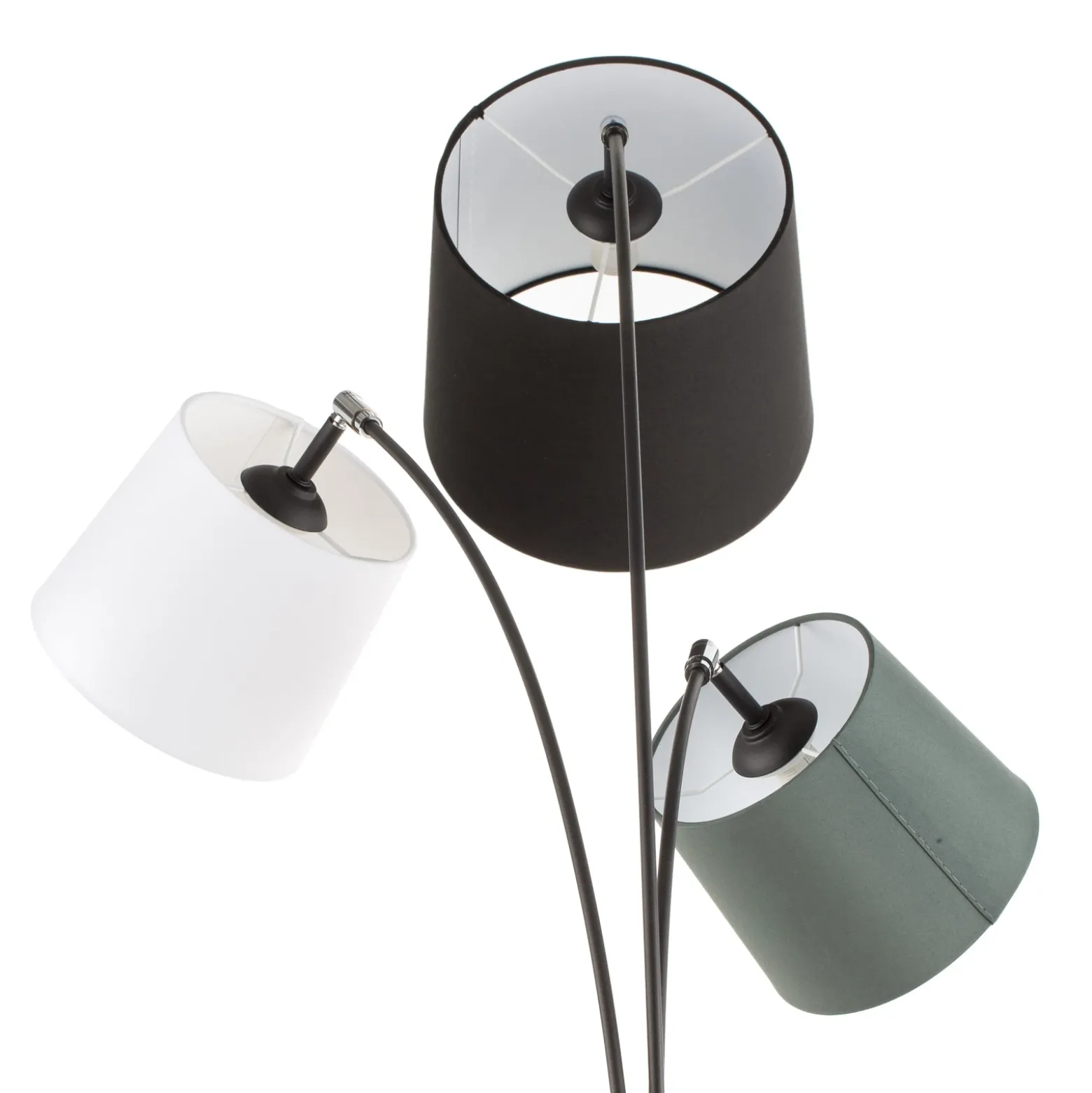 Lámpara de pie Foggy de By Rydéns, 3 luces, negra