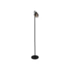 Lámpara de pie Fumoso, altura 143 cm, negro/gris humo
