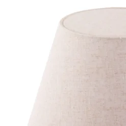 Lámpara de pie Gino de Globen Lighting, base de travertino, beige, 145 cm