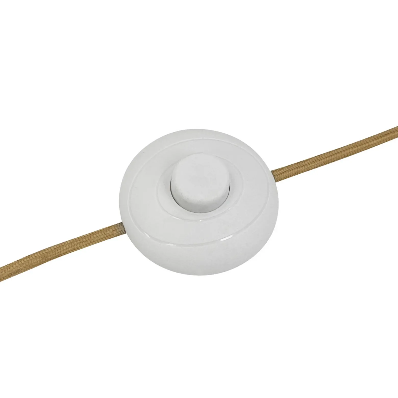 Lámpara de pie Globus de Dyberg Larsen, altura 150 cm, beige/latón